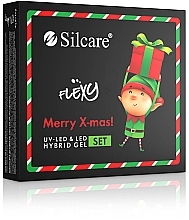 Set - Silcare Flexy Mery Christmas Set (nail/polish/4x4,5g) — photo N2