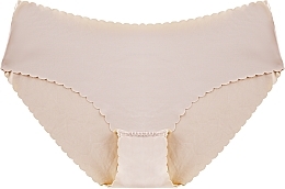 Midi Bikini Panties, laser cut, beige - Moraj — photo N1