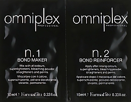 Fragrances, Perfumes, Cosmetics Hair Reconstruction & Protection Complex - FarmaVita Omniplex Professional n.1 Bond Maker & n.2 Bond Reinforcer (sample) (2 x 10 ml)