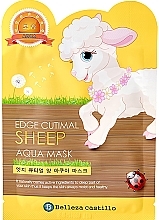 Fragrances, Perfumes, Cosmetics Face Sheet Mask "Lamb" - Belleza Castillo Edge Cutimal Sheep Anti-Wrinkle Mask