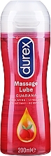 Fragrances, Perfumes, Cosmetics Intimate Gel Lubricant with Massage Applicator "Guarana", 200 ml - Durex Play Massage 2 in 1 Sensual