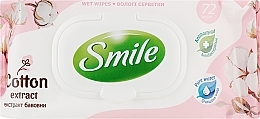 Fragrances, Perfumes, Cosmetics Refreshing Wet Wipes with Plastic Valve, 72 pcs, with cotton extract - Smile Ukraine