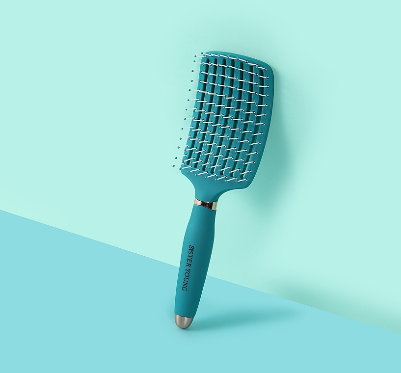 Ovia Green Hair Brush - Sister Young Hair Brush — photo N3