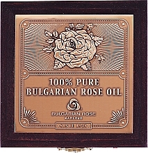 Natural Rose Oil in Wooden Box - Bulgarian Rose Oil — photo N3