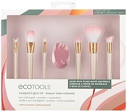 Makeup Brush Set, 7 pieces - EcoTools Wrapped In Glow Kit Limited Edition — photo N1