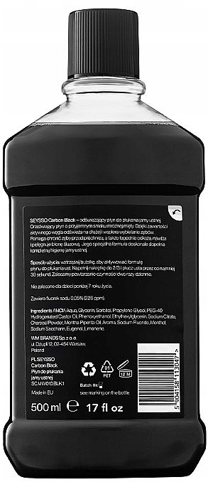 Carbon Refreshing Mouthwash - Seysso Carbon Refreshing Black Mouthwash — photo N2