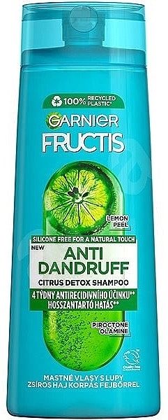 Anti-Dandruff Citrus Shampoo - Garnier Fructis Antidandruff Citrus Detox Shampoo — photo N1