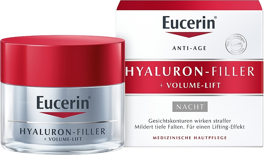 Night Face Cream - Eucerin Hyaluron-Filler+Volume-Lift Night Cream — photo N2