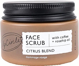 Coffee Face Scrub - UpCircle Face Scrub Citrus Blend with Coffee + Rosehip Oil Travel Size (mini size) — photo N1