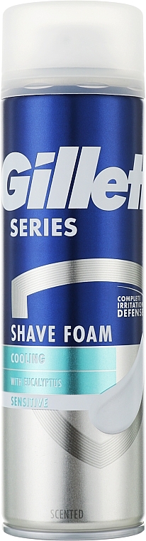 Cooling Shaving Foam - Gillette Series Sensitive Cool — photo N2
