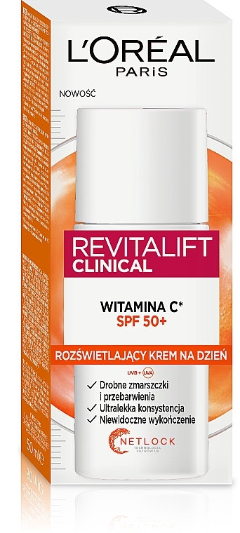 Brightening Day Cream SPF 50+ - L'Oreal Paris Revitalift Clinical — photo N3