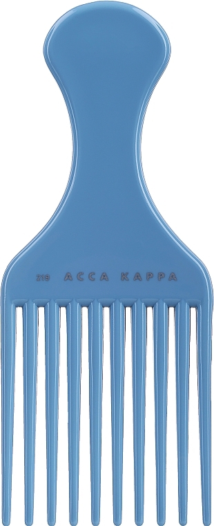 Comb 219, blue - Acca Kappa Pettine Afro Basic — photo N1