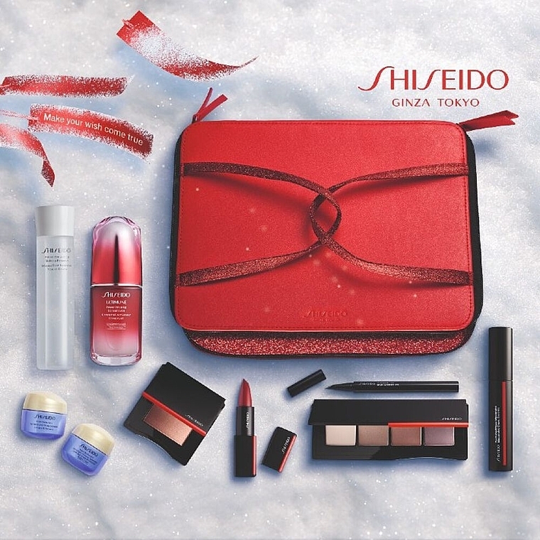 Set - Shiseido Christmas Blockbuster Beauty Essentials (conc/50ml + demaq/125ml + f/cr/15ml + f/cr/15ml + mascara/11.5ml + eye/shadow/5.2g + eye/liner/0.4ml + blush/4g + lipstick/4g) — photo N3