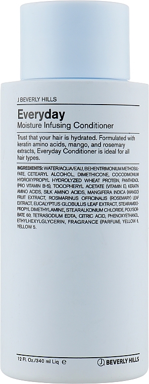 Daily Moisturizing Conditioner - J Beverly Hills Blue Hydrate Every Day Moisture Infusing Conditioner — photo N2