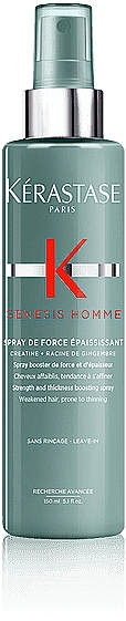 Strengthening Hair Spray - Kerastase Genesis Homme Spray De Force for Weakened Hair — photo N1