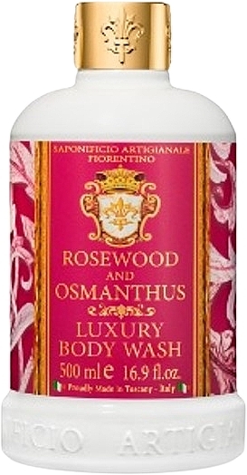 Shower Gel "Rosewood & Osmanthus" - Saponificio Artigianale Fiorentino Rosewood And Osmatus Luxury Body Wash — photo N1