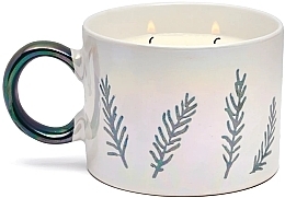 Fragrances, Perfumes, Cosmetics Scented Candle in Cup, white - Paddywax Cypress & Fir White Ceramic Mug Candle