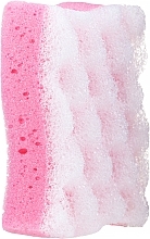 Fragrances, Perfumes, Cosmetics Bath Sponge 6048, white-pink - Donegal