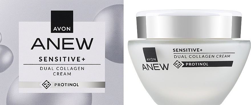 Repairing Face Cream - Avon Anew Sensitive+ Dual Collagen Cream — photo N2