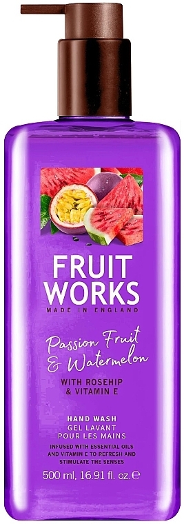 Hand Soap "Passion Fruit & Watermelon" - Grace Cole Fruit Works Hand Wash Passion Fruit & Watermelon — photo N1