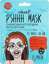 Cleansing Oxygen Facial Mask with Charcoal & Acid + Complex - Vilenta Pshhh Mask — photo N10