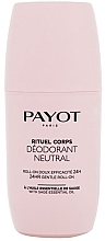 Fragrances, Perfumes, Cosmetics Roll-On Deodorant - Payot Rituel Corps Deodorant Neutral Roll-On 24h Gentle Roll-On