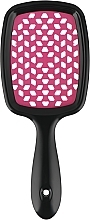 Hair Brush, black with pink teeth - Kodi Professional Soft Touch Hairbrush — photo N2