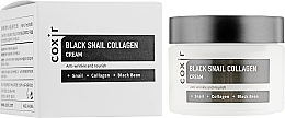 Fragrances, Perfumes, Cosmetics Anti-Aging Nourishing Face Cream - Coxir Black Snail Collagen Cream Anti-Wrinkle And Nourish