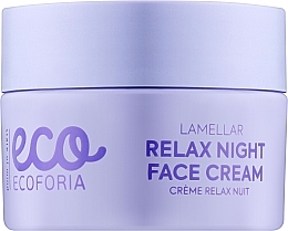 Night Face Cream - Ecoforia Lavender Clouds Lamellar Relax Night Face Cream — photo N1