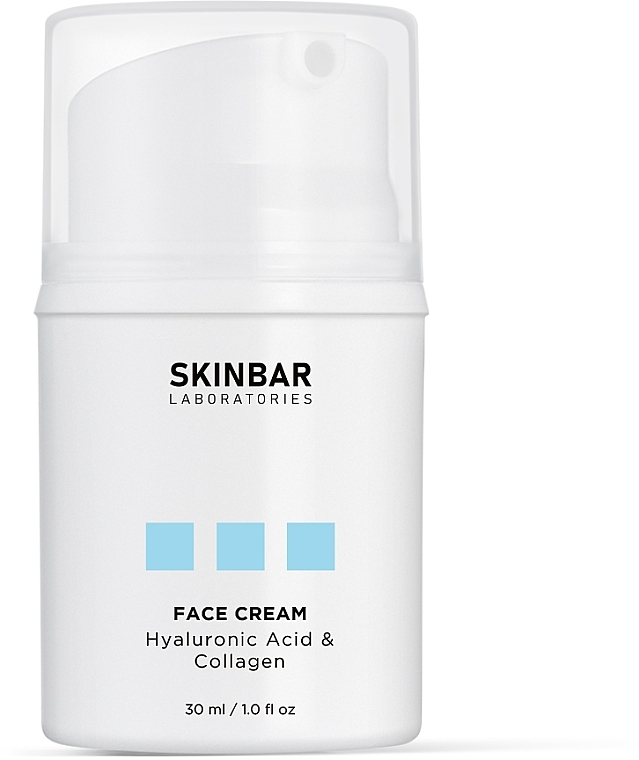 Moisturizing Face Cream with Hyaluronic Acid & Collagen - SKINBAR Hyaluronic Acid & Collagen Face Cream — photo N6