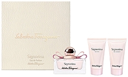 Fragrances, Perfumes, Cosmetics Salvatore Ferragamo Signorina - Set (edp/50ml + body/lot/50ml + sh/gel/50ml)