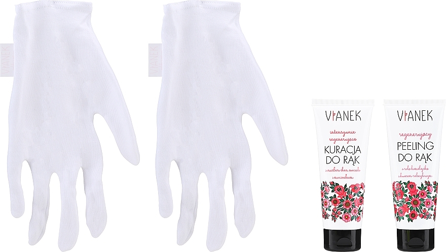 Regenerating Hand Set - Vianek (h/treatment/75ml + h/peel/70g + gloves) — photo N2
