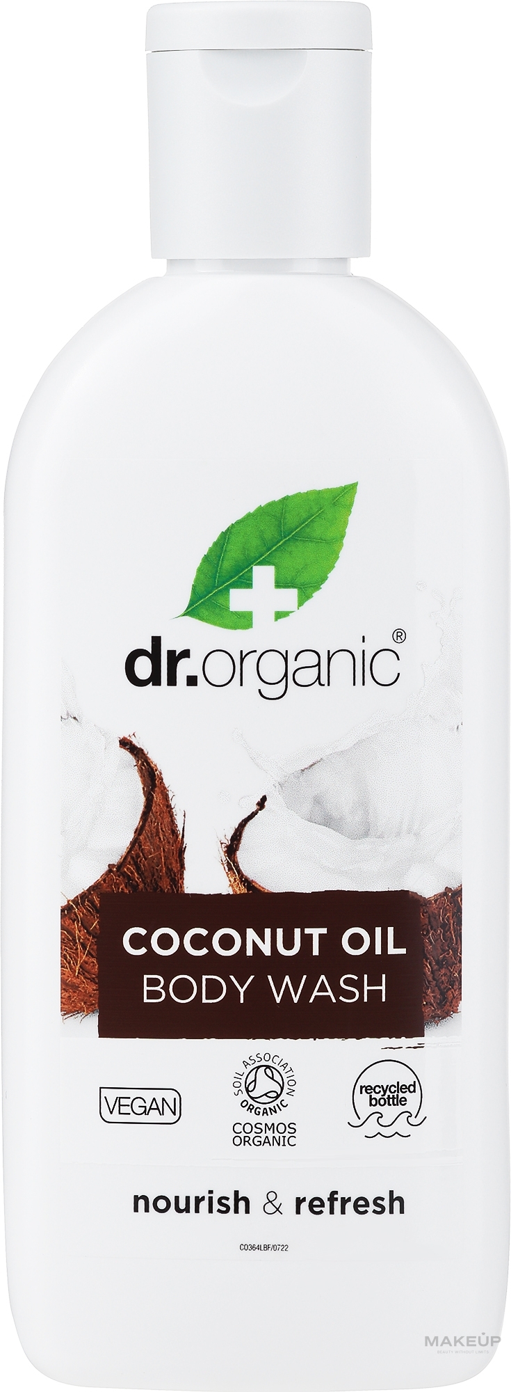 Organic Body Wash with Coconut Oil - Dr. Organic Bioactive Skincare Organic Coconut Virgin Oil Body Wash — photo 250 ml