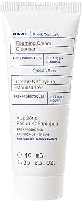 Foaming Cream Cleanser - Korres Greek Yoghurt Foaming Cream Cleanser — photo N1