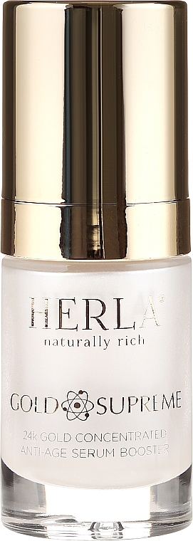 Face Serum - Herla Gold Supreme 24K Gold Concentrated Anti-Age Serum Booster — photo N2