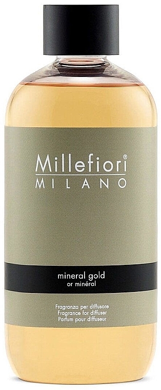 Fragrance Diffuser Refill - Millefiori Milano Natural Mineral Gold Diffuser Refill — photo N2