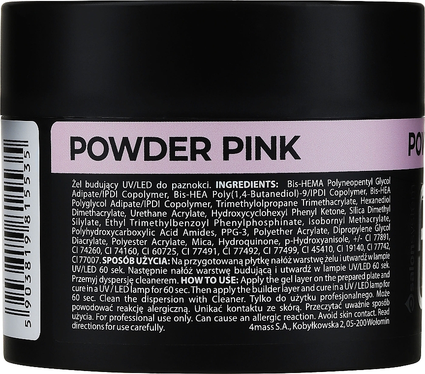 Builder Gel - Palu Pro Light Builder Gel Powder Pink — photo N2