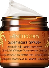 Fragrances, Perfumes, Cosmetics フェーシャル日焼け止め - Antipodes Supernatural Ceramide Silk Facial Sunscreen SPF50+