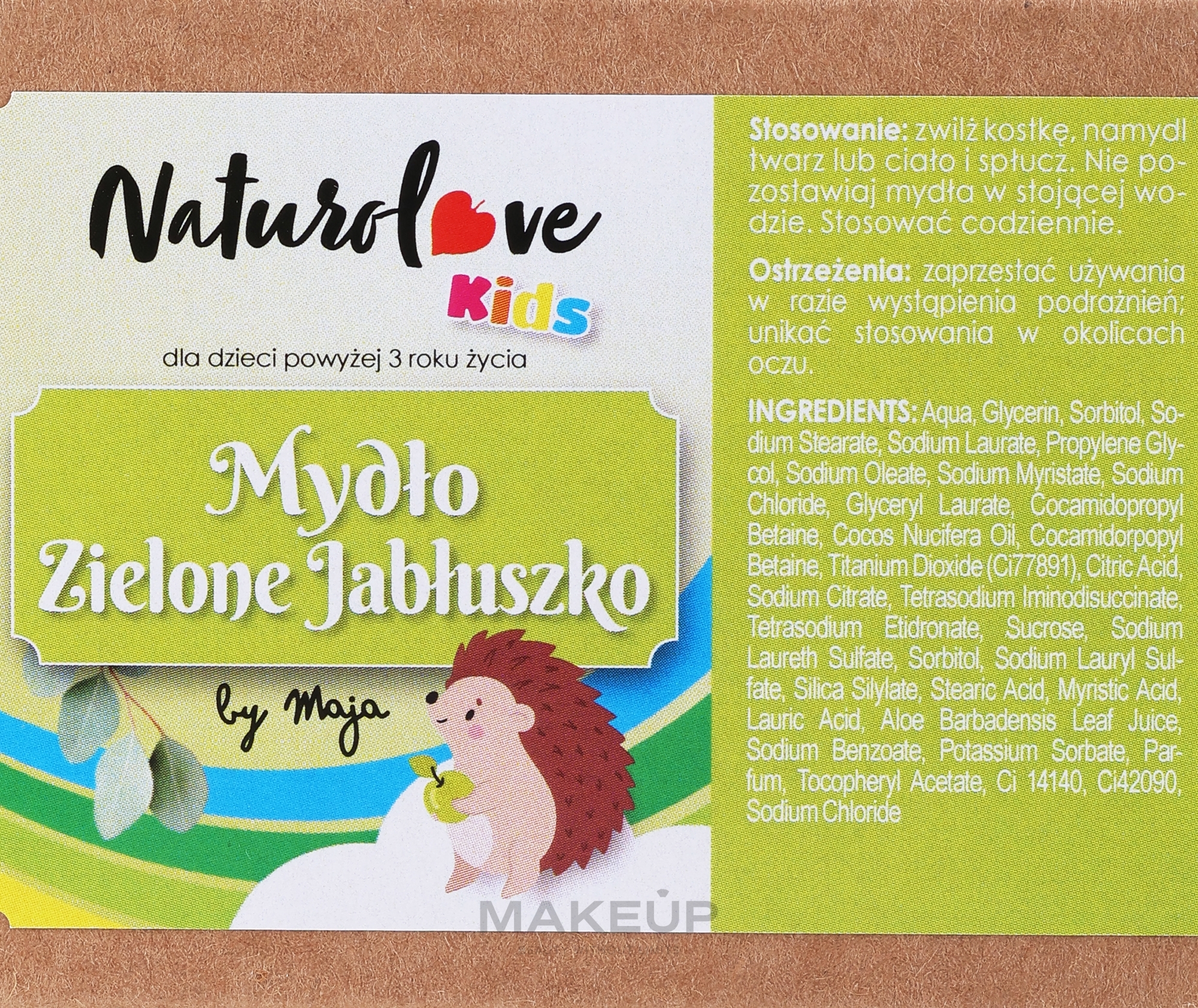 Green Apple Natural Kids Soap - Naturolove Kids Soap — photo 100 g