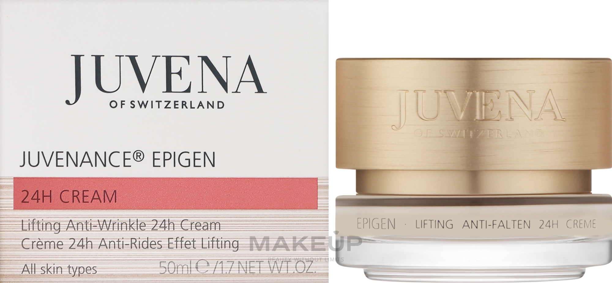 Anti-Aging Face Cream - Juvena Juvenance Epigen Lifting Anti-Wrinkle 24H Cream — photo 50 ml