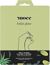 Fragrances, Perfumes, Cosmetics Moisturizing Foot Mask with Aloe Vera Juice and Olive Oil - Moee Hello Glow