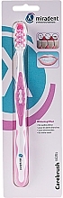 Toothbrush - Miradent Carebrush Toothbrush White Pink — photo N1