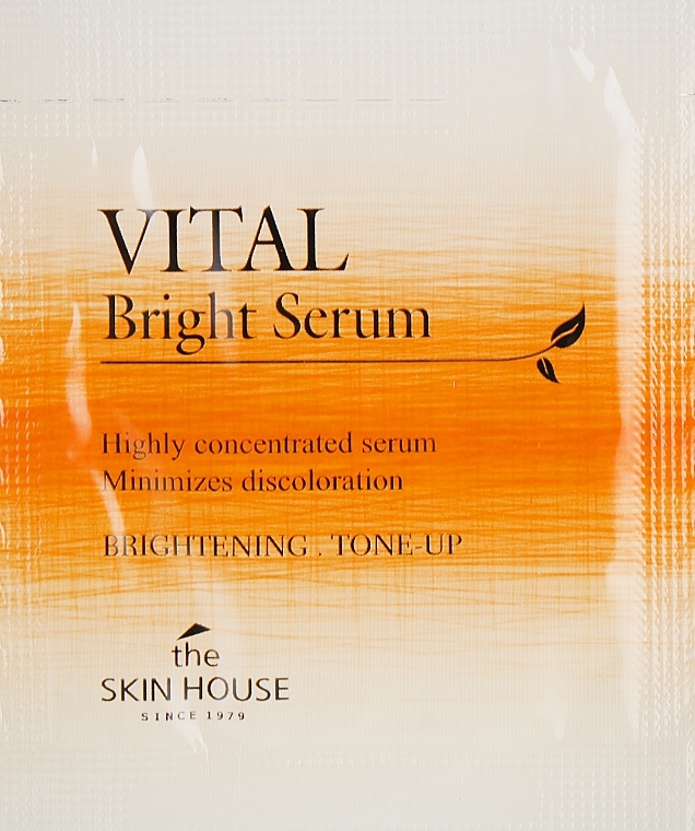 Vitamin Face Serum for Even Skin Tone - The Skin House Vital Bright Serum (sample) — photo N1