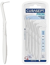 Interdental Brushes P06, 0.6 mm, white - Curaprox Curasept Proxi Angle Prevention White — photo N1