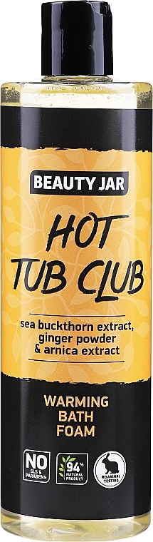 Warming Bath Foam with Sea Buckthorn Extract, Ginger Powder & Arnica Extract - Beauty Jar Hot Tub Club Warming Bath Foam — photo N1