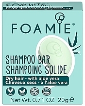 Shampoo Bar for Dry Hair - Foamie Shampoo Bar Take Me Aloe Way Travel Size — photo N1