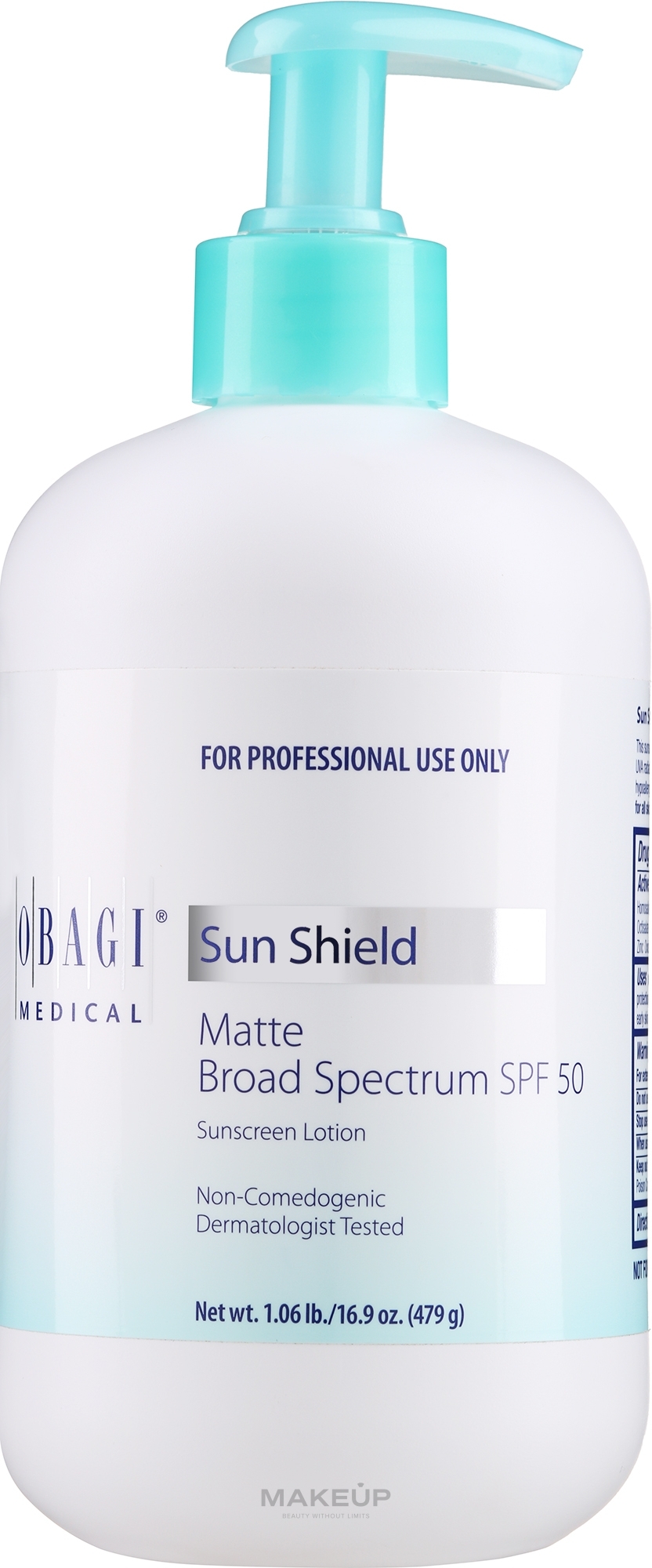 Mattifying Sun Cream SPF50 - Obagi Sun Shield Matte Broad Spectrum SPF 50 — photo 479 g