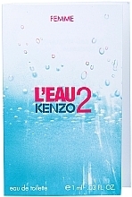 Fragrances, Perfumes, Cosmetics Kenzo L’Eau 2 Kenzo pour Femme - Eau de Toilette (sample)