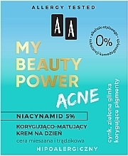 Mattifying Day Cream - AA My Beauty Power Acne — photo N3