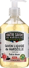 Liquid Marseille Soap "Rose" - Maitre Savon De Marseille Savon Liquide De Marseille Rose Liquid Soap — photo N1